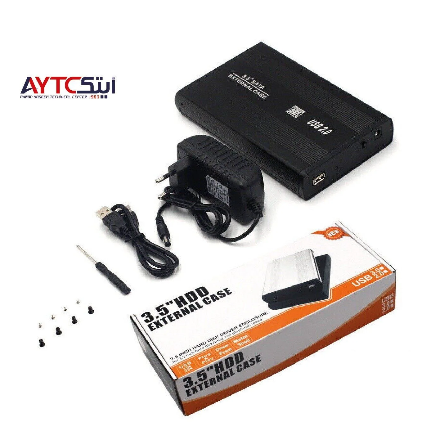 Enclosure SATA HDD 3.5″ inch Hard Disk Case USB 2.0