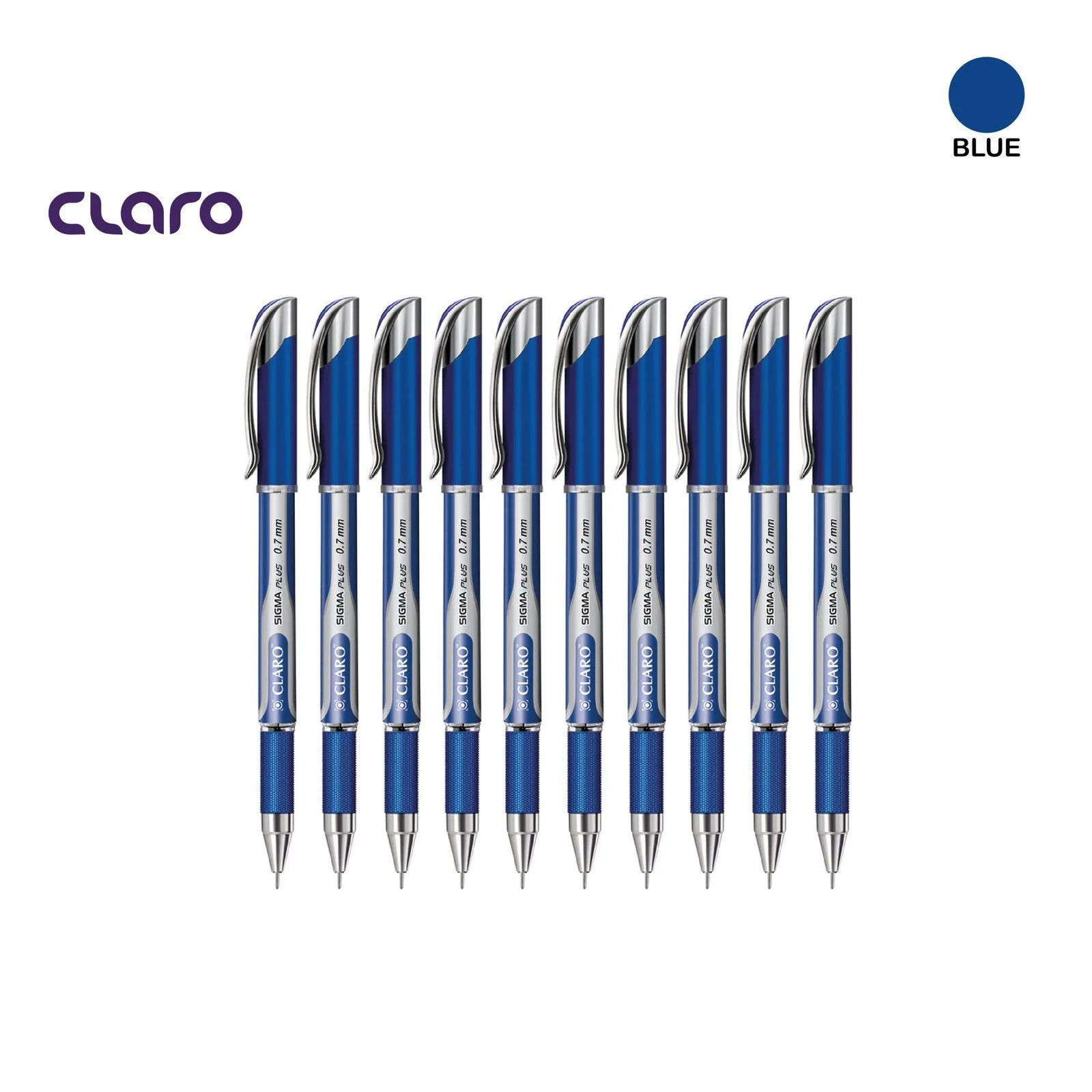 CLARO SIGMA BLUE Pens Pack Of 10U