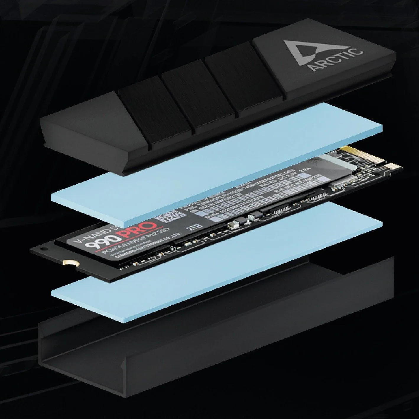 ARCTIC M2 Pro SSD Heatsink Cooler for M.2 2280