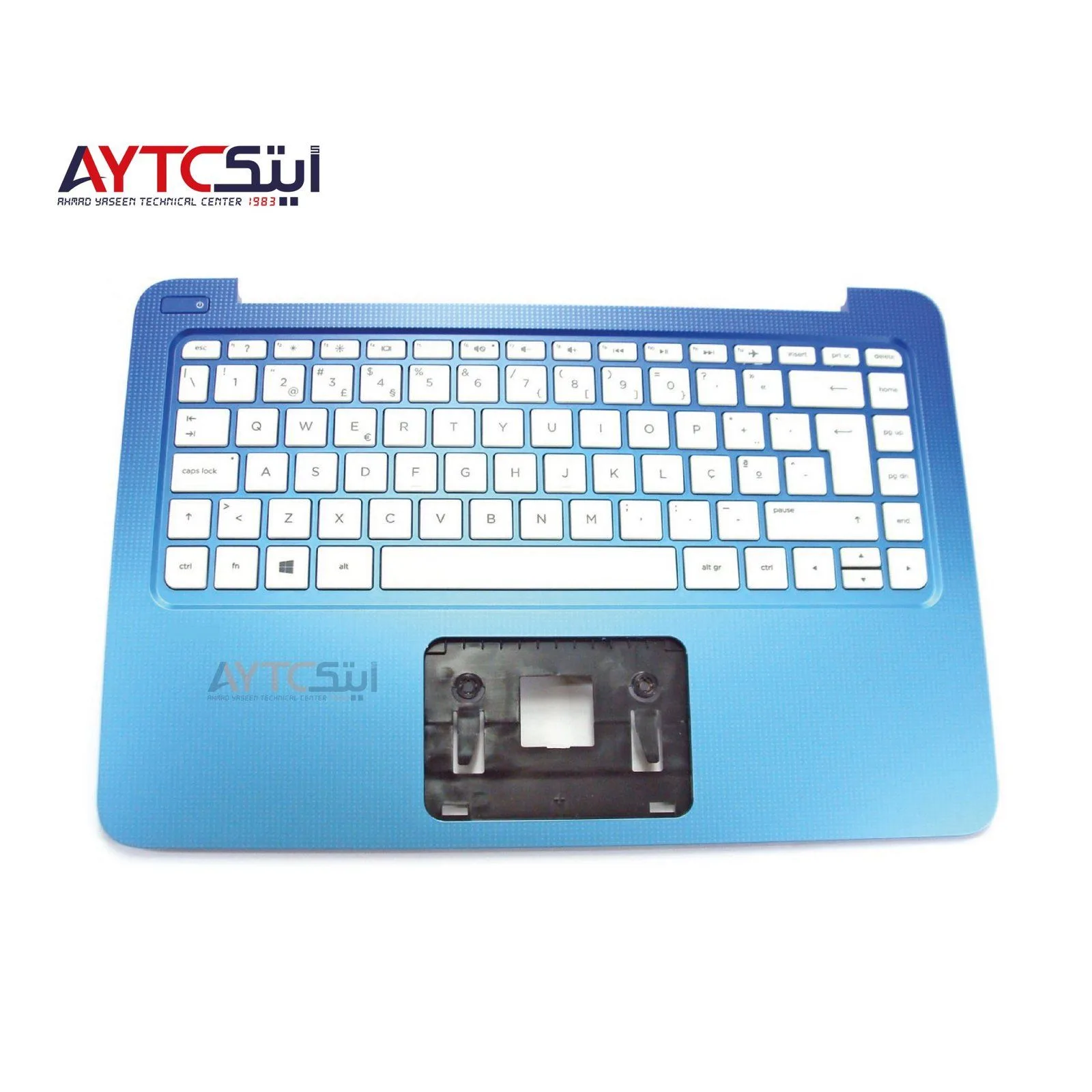 طقم هيكل لابتوب كامل (A+B+C+D) مع الكيبورد وإطار الشاشة لجهاز HP Pavilion 13 C028NL - أزرق - مجدد