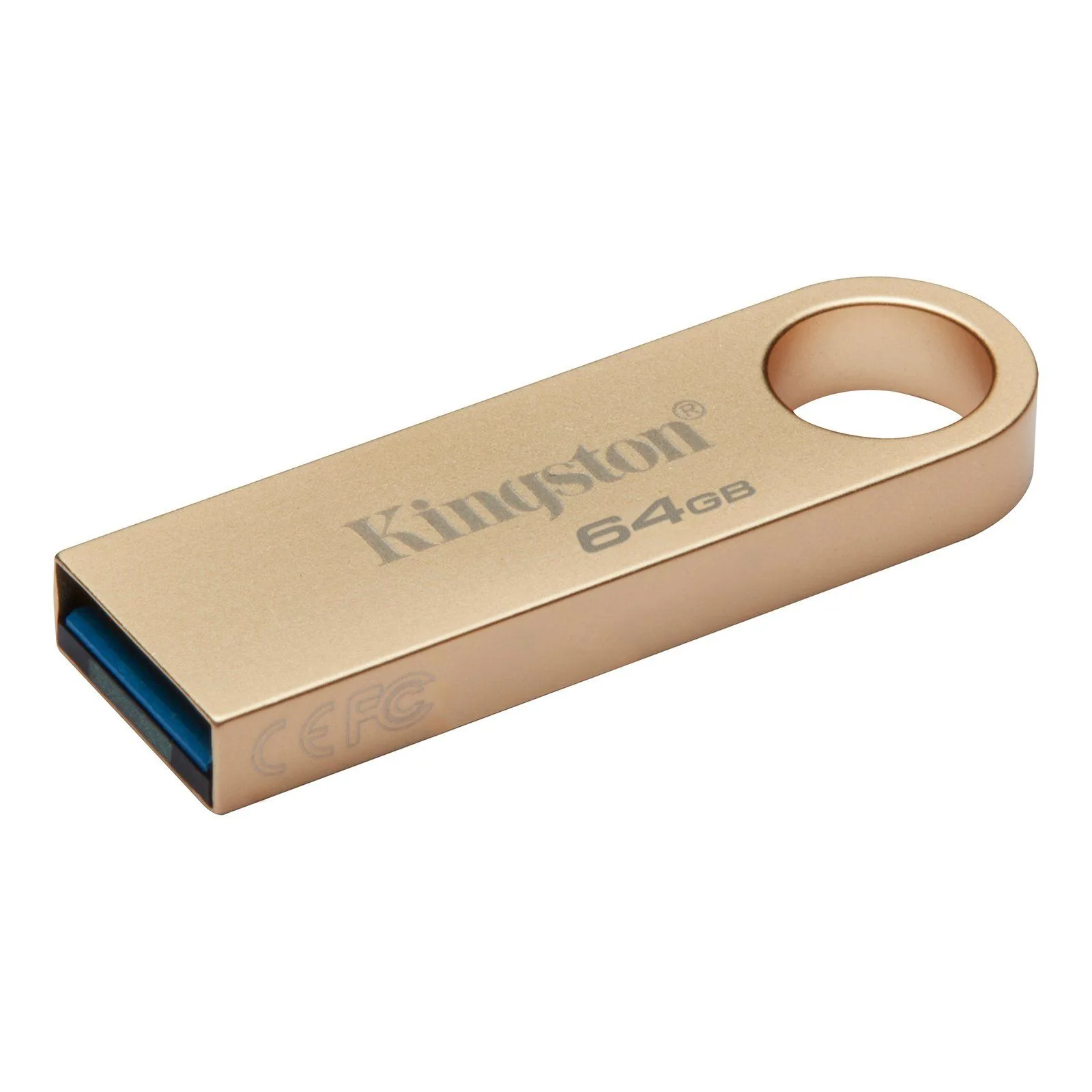 Kingston 64GB DataTraveler SE9 G3 USB A 3.2 Flash Drive - Premium Metal Gold