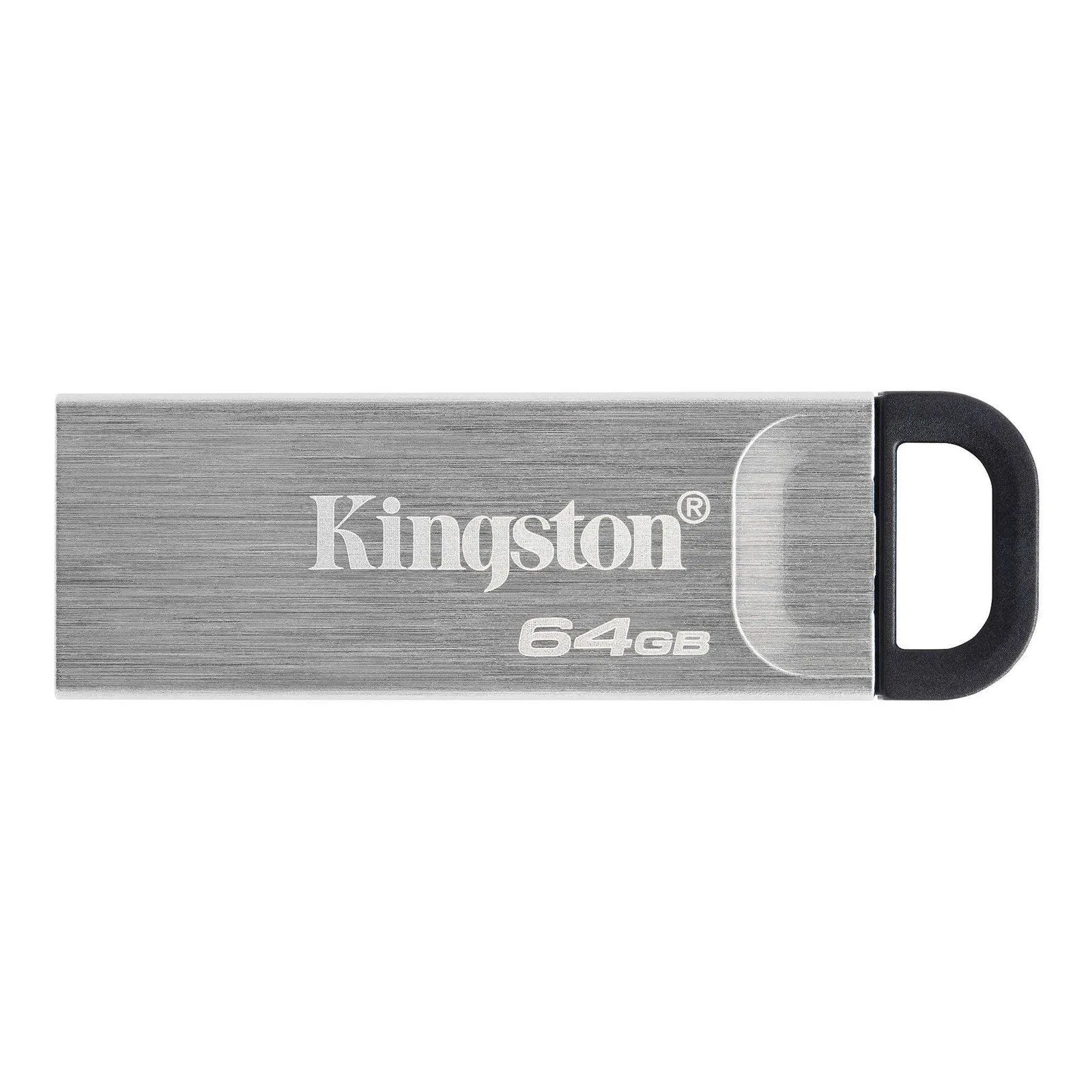 Kingston 64GB DataTraveler Kyson USB A 3.2 Flash Drive - Steel Metal Case Silver